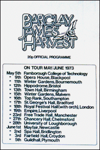 1973 poster programme