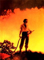 'Harvest' by Maxfield Parrish
